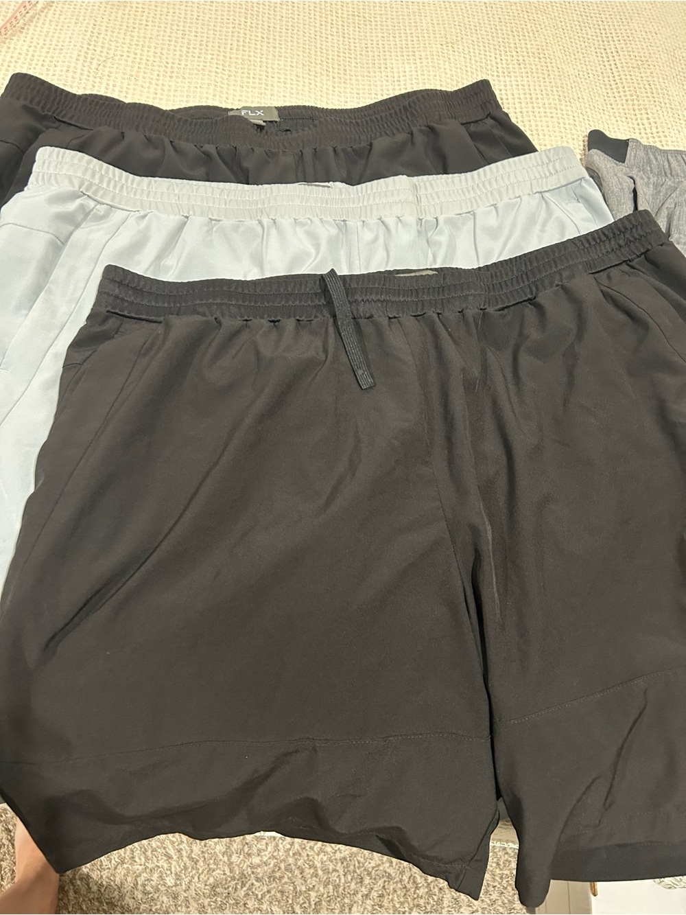 8 Pairs of Men's Athletic Shorts with Elastic Waist